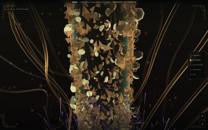 Expérience 3D — FABLE, monde explorable à cinq niveaux (démo)