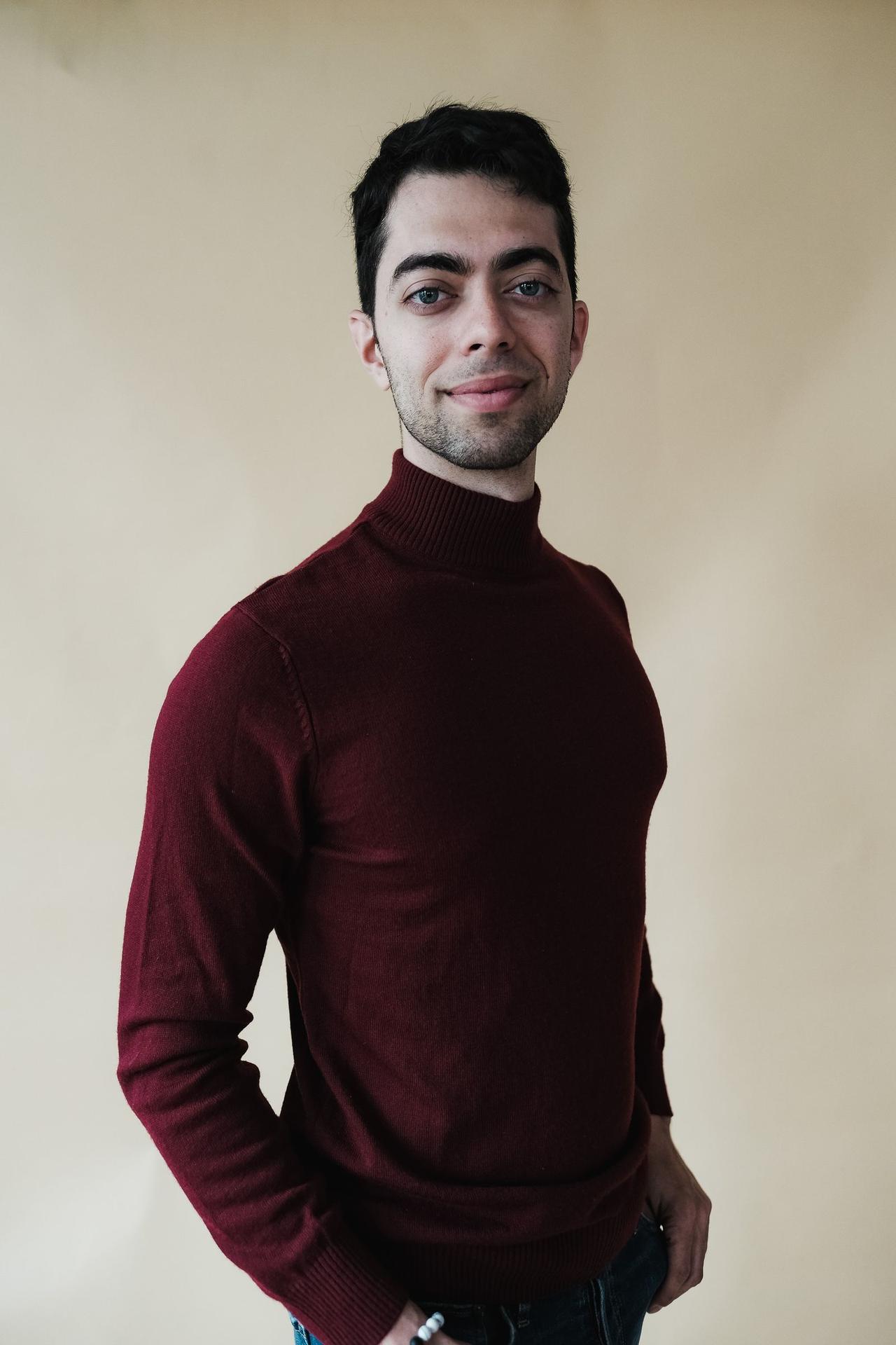 Rayon Mailles — col roulé bordeaux en mérinos