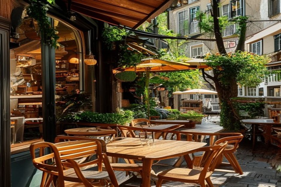 Terrasse ensoleillée du Tilleul